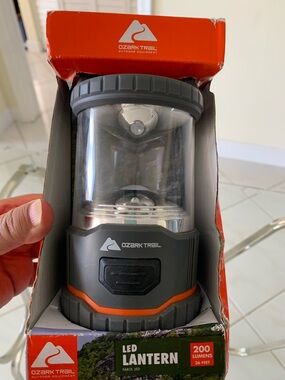 Ozark Trail Green and Orange LED Camping Lantern Box